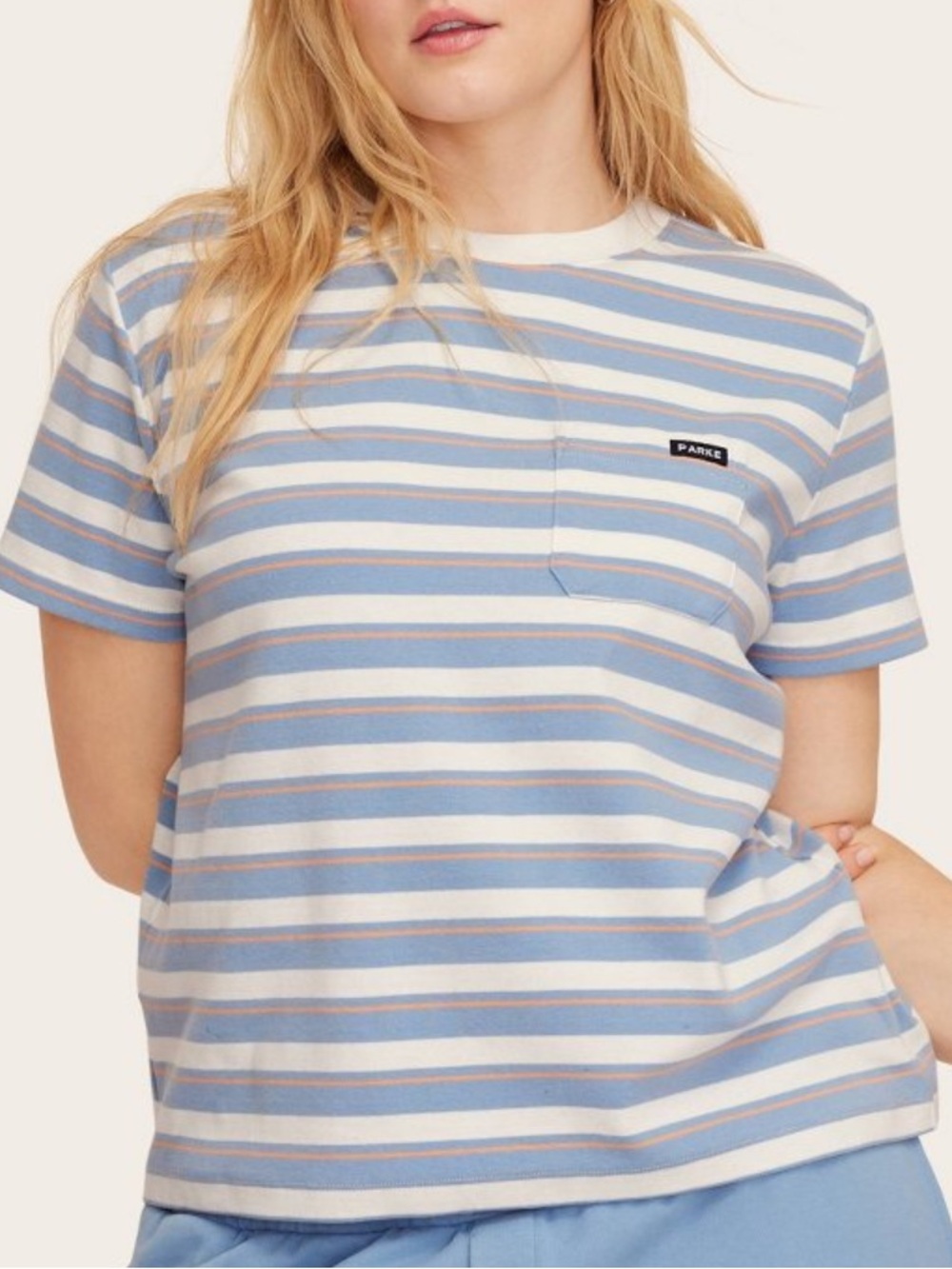 Parke Striped Pocket Tee
